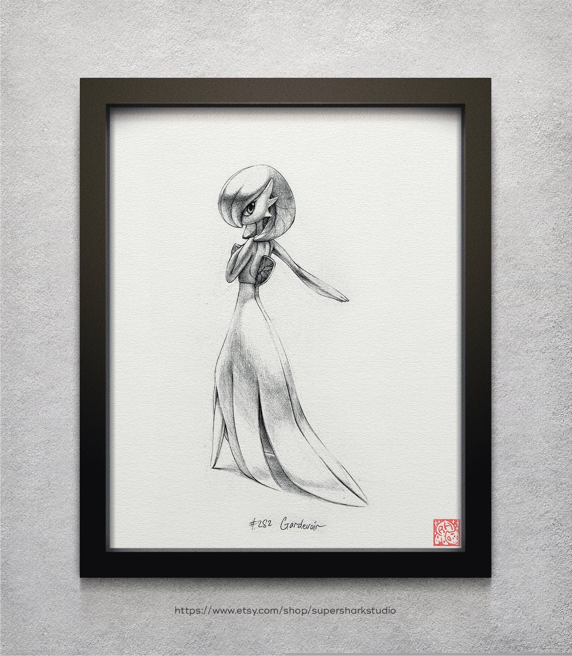 Gardevoir and Comfey Flower Picking Digital Art Print -  Sweden