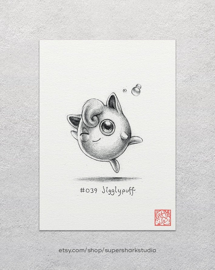 My finished attempt at Jigglypuff  rdrawing