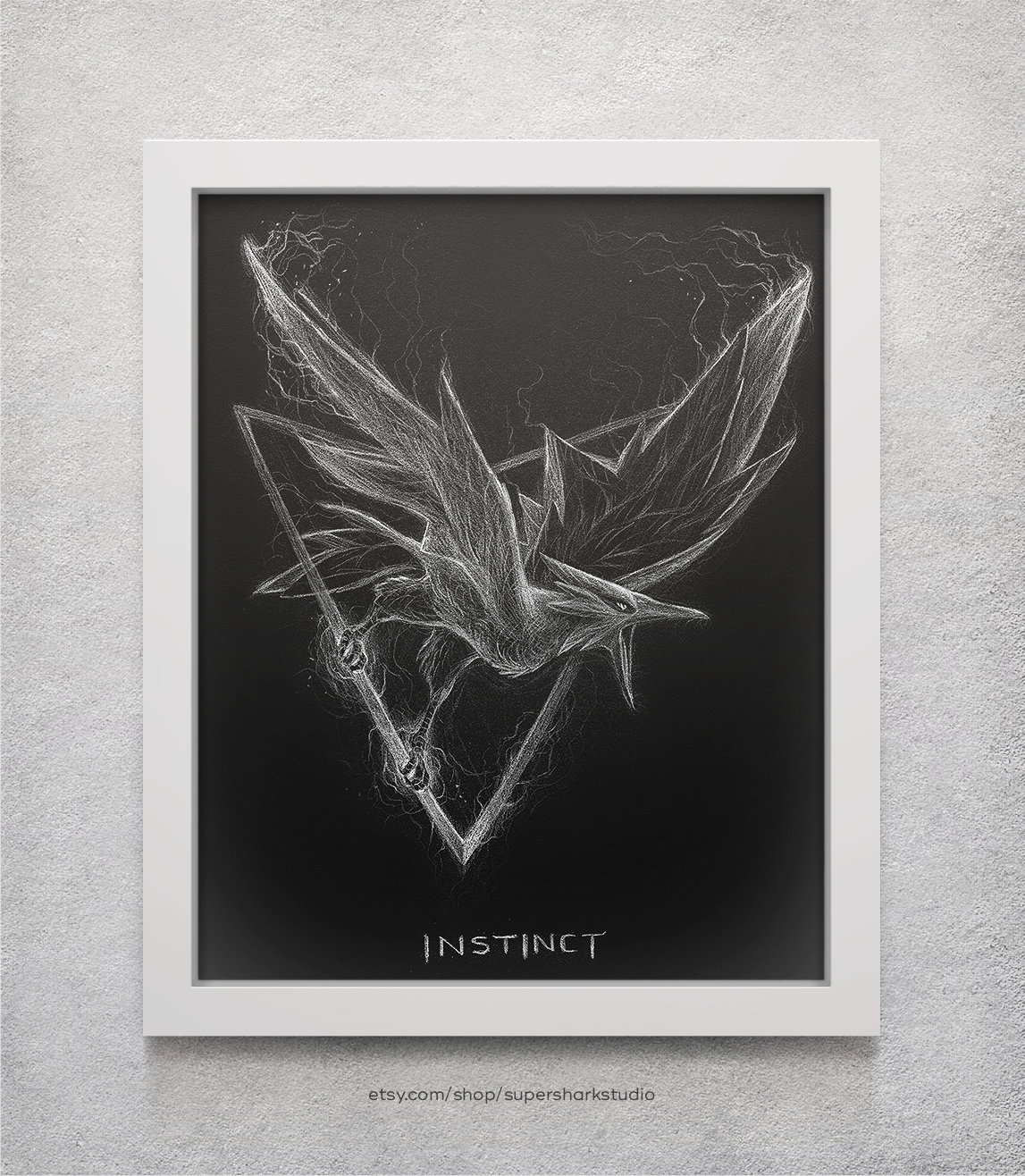 Team Instinct 8 X 10 Print Pokemon Go Drawing Etsy Team Instinct 8 X 10 Print Pokemon Go Drawing Etsy
