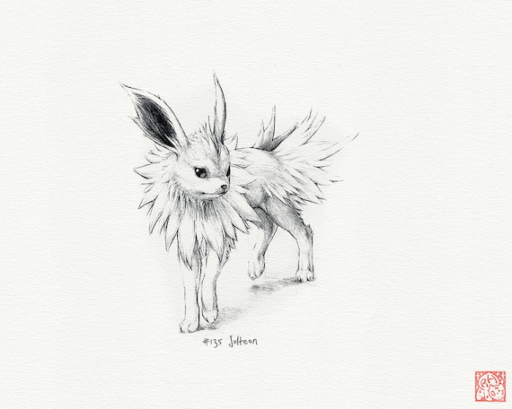 Featured image of post Pokemon Jolteon Drawing How to draw jolteon easy step by step for kids from pokemon simple speed drawing