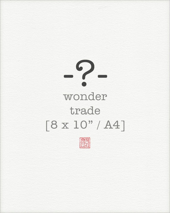 Wonder Trade mystery Pokemon print - 8 x 10" print (pokemon drawing, art, artwork, gaming, nintendo, decor)