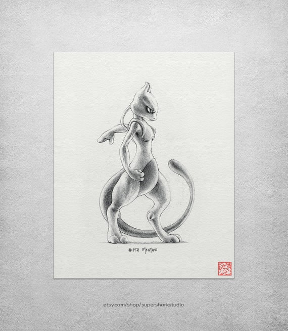 Mewtwo Drawing