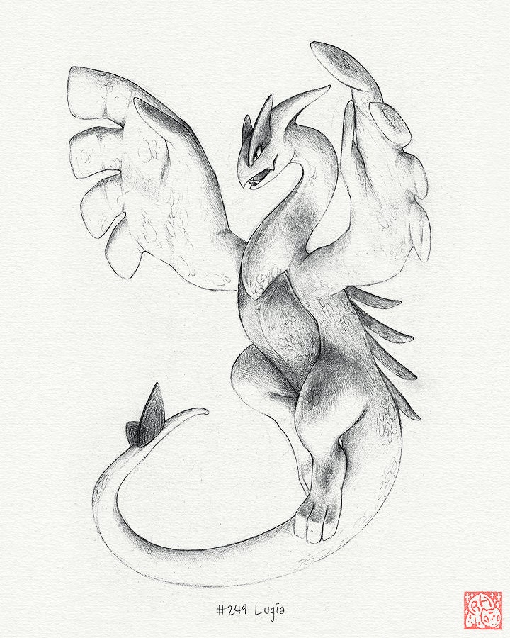 soul of the sea  Pokemon art, Pokemon drawings, Lugia