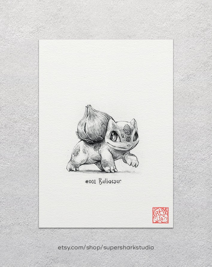 Bulbasaur Drawing  How To Draw Bulbasaur Step By Step