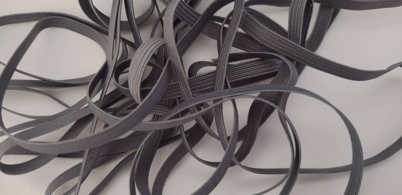 1/8" Width Skinny Elastic Band - Braided Cord - Periwinkle 25 Yards - USA Warehouse