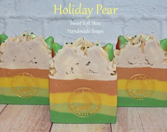 Holiday Pear Soap Bars