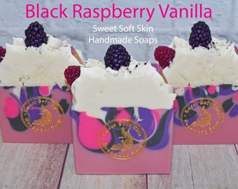 Black Raspberry Vanilla Soap Bars