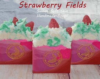 Strawberry Soap Bars