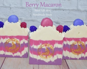 Berry Macaron Soap Bars