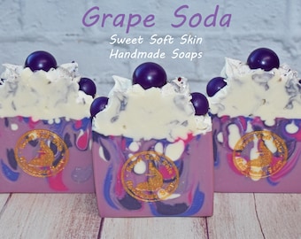 Grape Soda Soap Bars