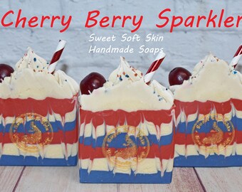 Cherry Berry Sparkler Soap Bars