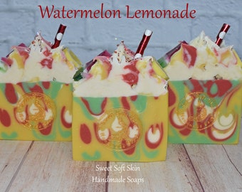 Watermelon Lemonade Soap Bars