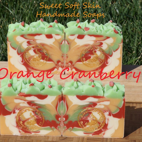 Orange Cranberry Soap Bars