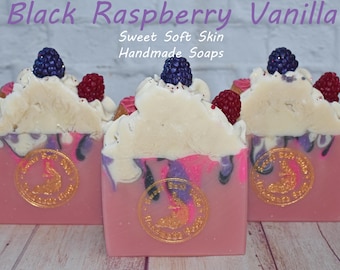 Black Raspberry Vanilla Soap Bars