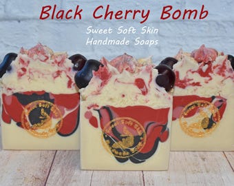 Black Cherry Bomb Soap Bars
