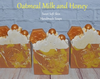 Oatmeal, Milk, and Honey Soap Bars
