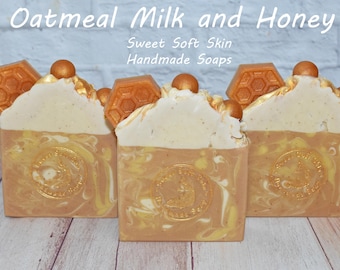 Oatmeal, Milk, and Honey Soap Bars