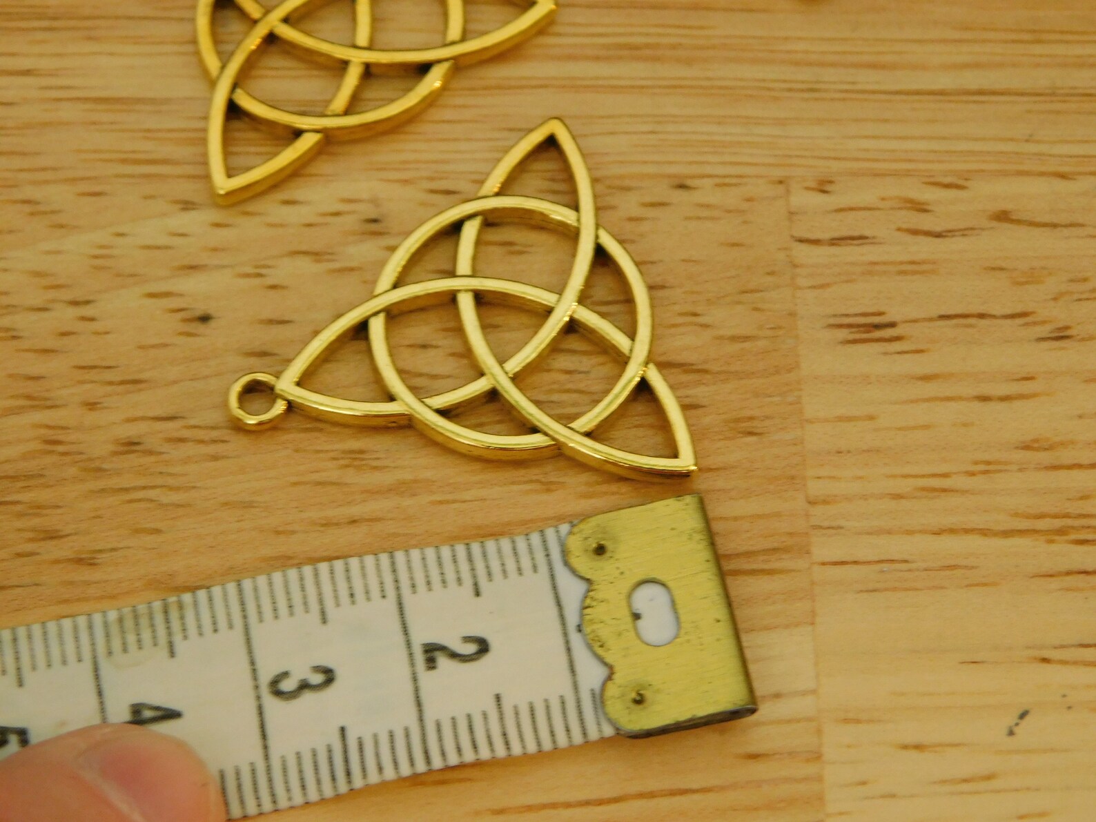 Celtic Trinity Knot Triquetra Pendants / Charms Antique Gold Etsy