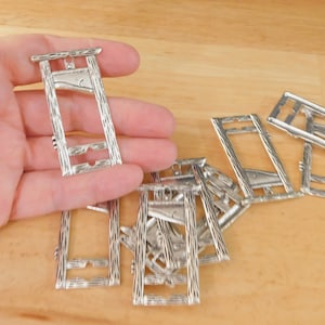 XL Guillotine Large Pendants, Antique Silver or Gold Tone, 2 in (French revolution resist zinc alloy charms off with their heads decapitated