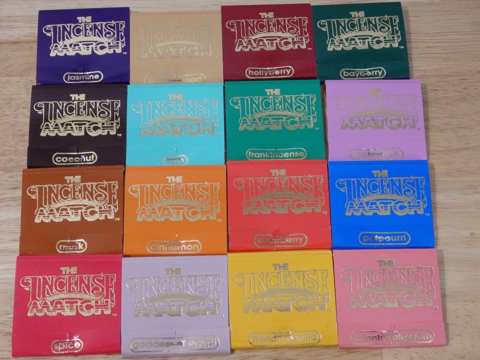 Incense Matches, 16 scents! (altar pagan wiccan 420 witch Jasmine San…
