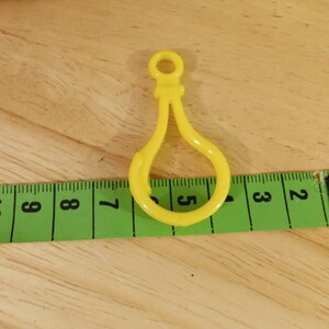Large Plastic Clip Keychain Findings, Mixed Color 2" 50mm (DIY kids craft rainbow kandi candy kawaii key chain clasp ring link) bild 8