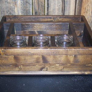Wood utensil holder caddy for all your plasticware utensil organizer for the kitchen utensil holder for camper paper plate napkin holder