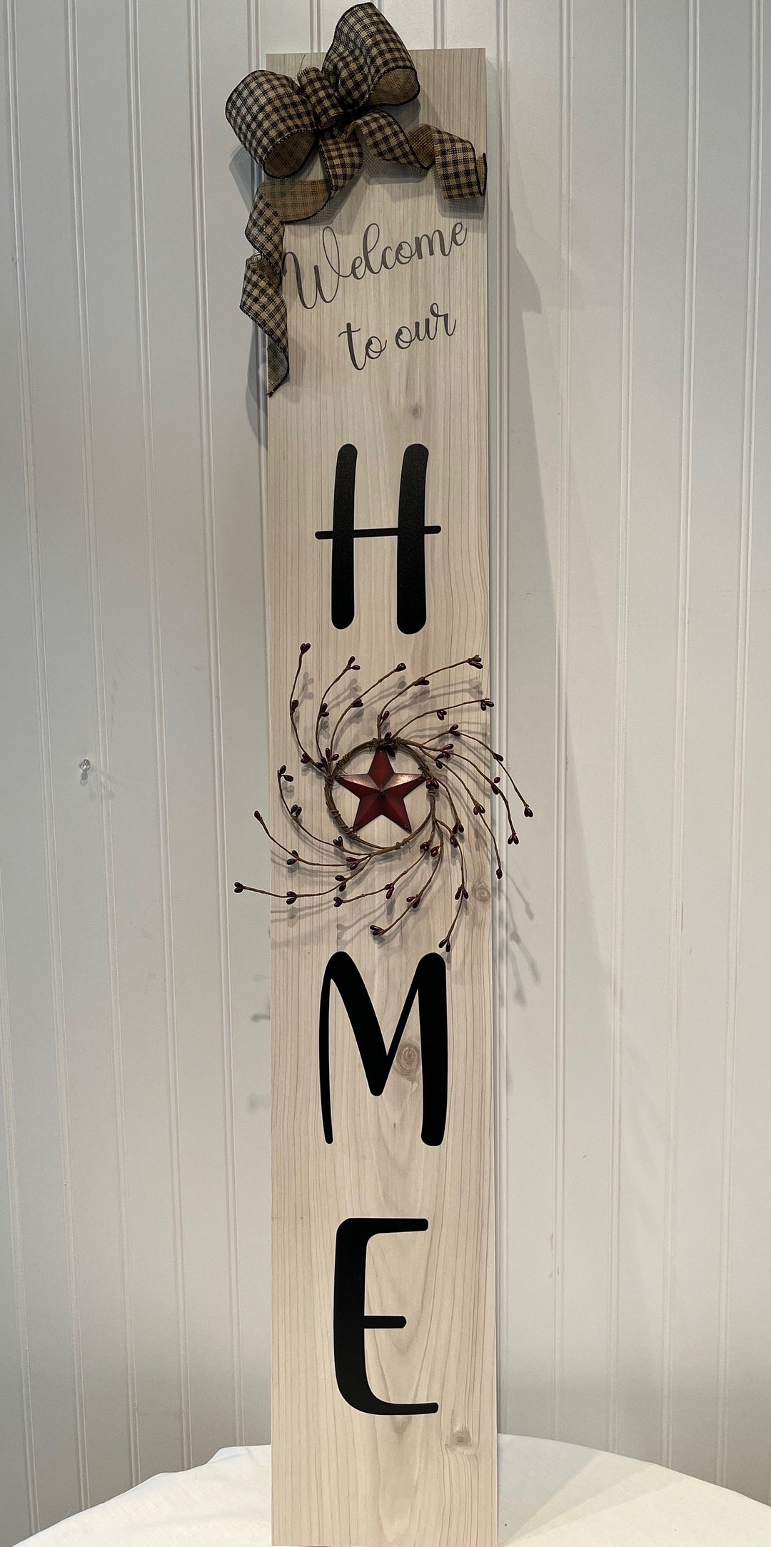Welcome to Our Home, Country Farmhouse Style Sign, Farm House Sign ...