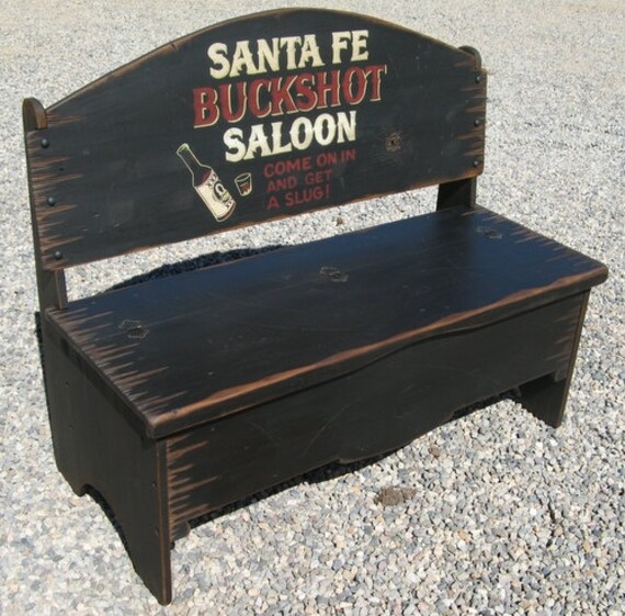 Trunk Bench Storage Bench Western Bench Solid Pine Wood Etsy