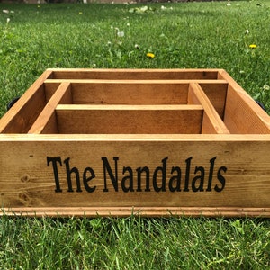 Personalized kitchen utensil holder wood caddy kitchen utensil holder paper plate holder napkin holder wood utensil holder kitchen caddy