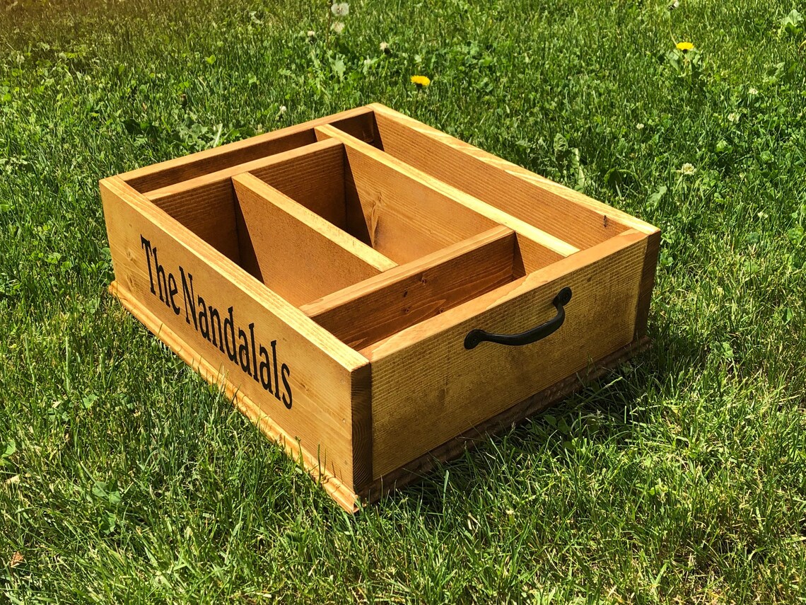 Personalized Kitchen Utensil Holder Kitchen Caddy Flatware Etsy