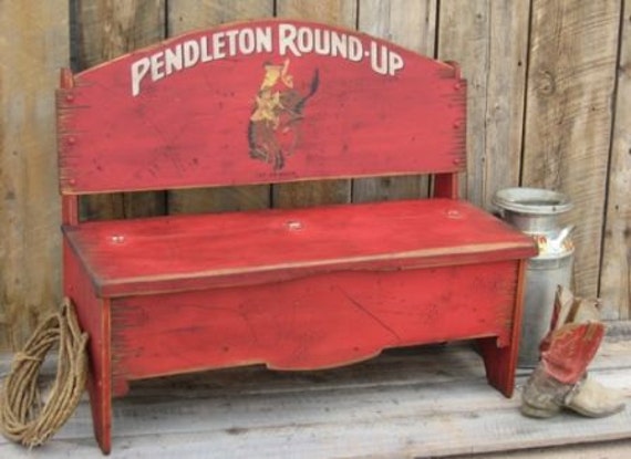 Personalized Trunk Benches Storage Bench Western Bench Etsy