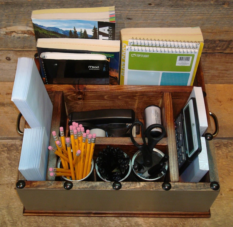 Desk Top Organizer Accessories Collage Students Kids Desks Etsy