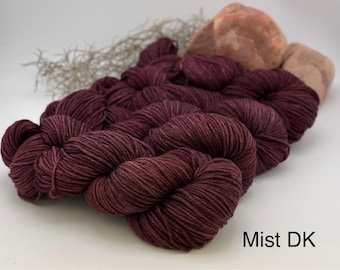 Black Cherry Hand Dyed Yarn - Choose your base and weight