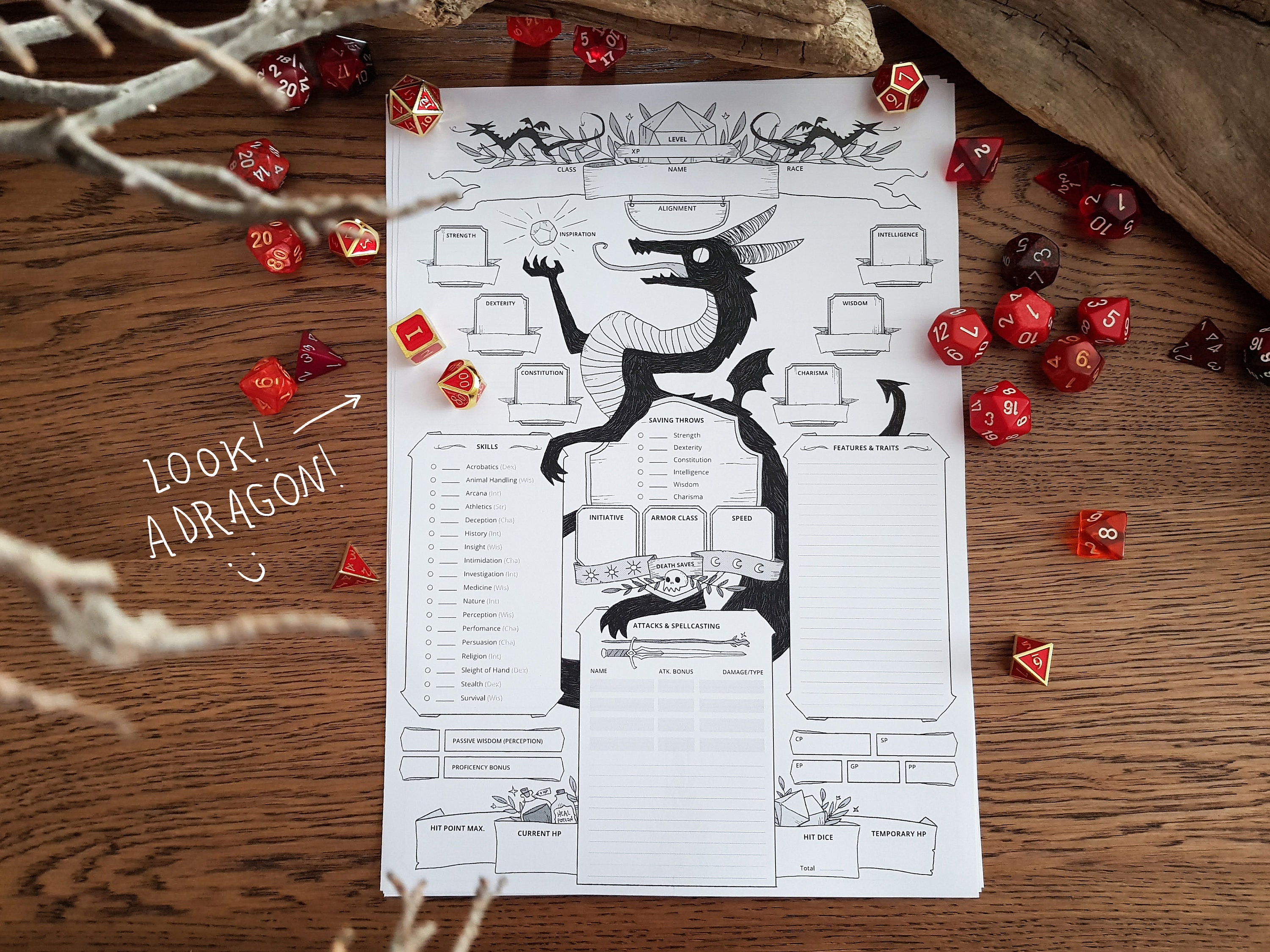 D&D 5e CHARACTER SHEETS Eng/Ita Digital Download DnD | Etsy