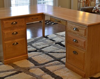 Custom Double Pedestal Desk
