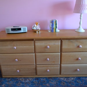 Custom Nine Drawer White Quarter Sawn Oak Dresser