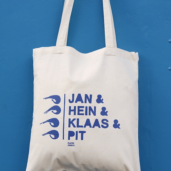 JAN HEiN CLAAS PiT - maritimer Stoffbüdel aus Fairtrade Biobaumwolle / Stoffbeutel Stofftasche