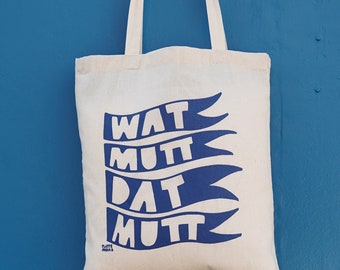 WAT MUTT dat MUTT - pack en tissu maritime en coton biologique Fairtrade / sac en tissu sac en tissu