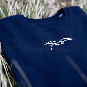 SCHIET MÖWE - maritime sweatshirt - navy - made from Fairtrade organic cotton with seagull embroidery