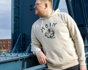 MOIN - maritime hoodie - beige - Fairtrade and organic cotton