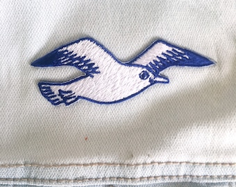 MÖWE - maritimer Patch zum Aufbügeln / Aufnäher