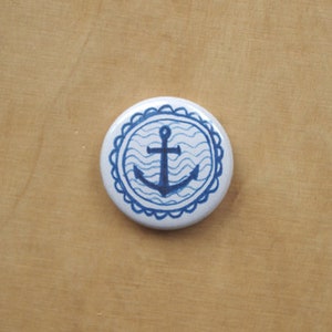 ANKER maritimer Button Anstecker plattdeutsch jga Mitbringsel Geschenk Bild 1