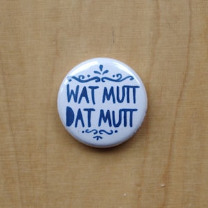 WAT MUTT dat MUTT Bouton maritime image 1