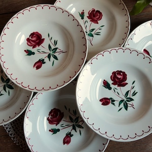 DOWAN Set di piatti e ciotole in ceramica, set da 16 stoviglie per regali  per la festa del papà, set di piatti colorati per 4, piatti da dessert in  porcellana e ciotole