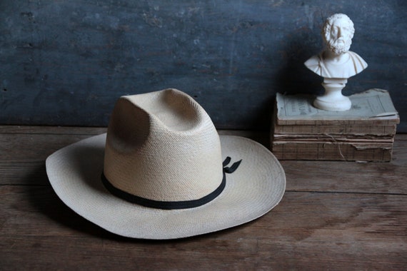 Vintage Tardan Mexican straw cowboy hat. Wide bri… - image 9