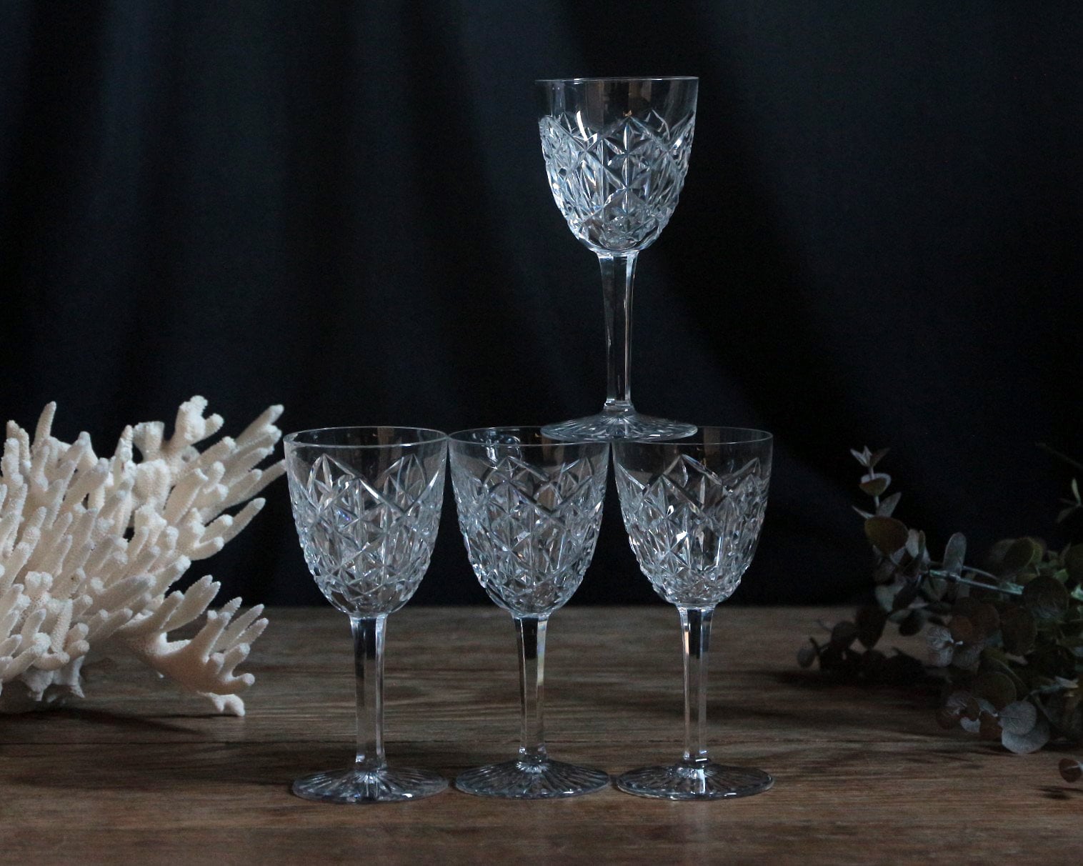 Vintage Baccarat Crystal Aperitif Glasses, Porto Glass Sherry
