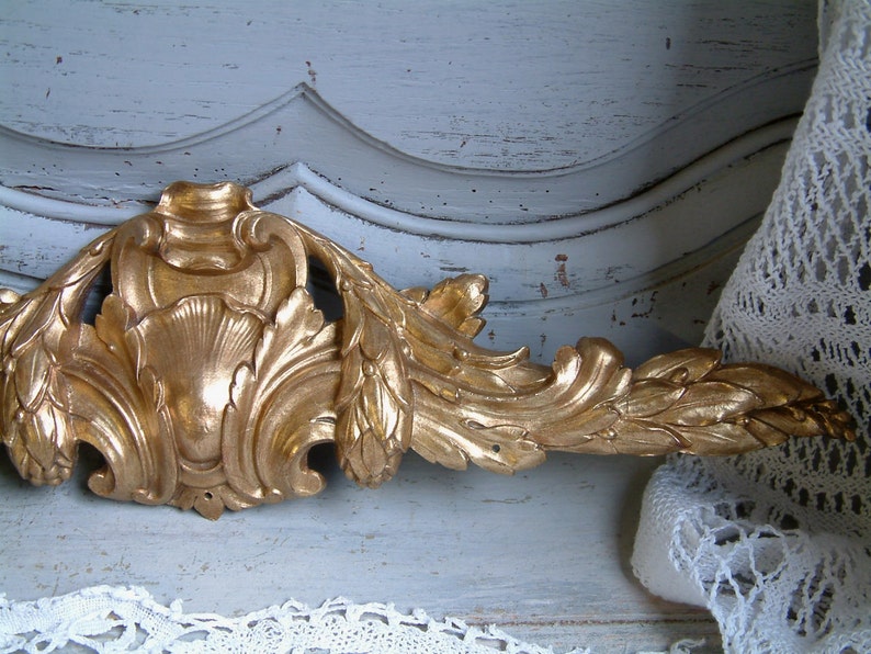 Antique french bronze furniture pediment / ornament. Louis XV Etsy