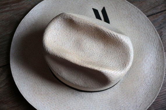 Vintage Tardan Mexican straw cowboy hat. Wide bri… - image 5