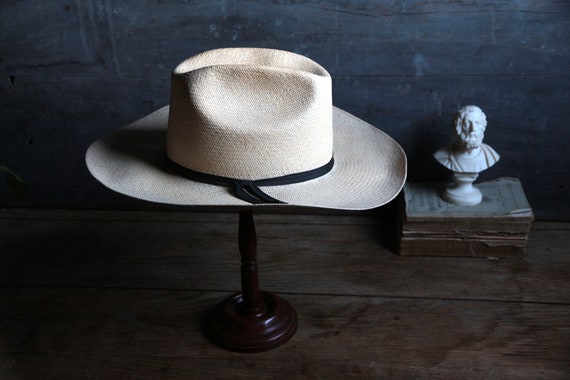 Vintage Tardan Mexican straw cowboy hat. Wide bri… - image 6