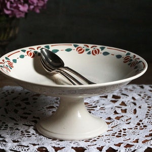Antique french art deco cake stand. French vintage kitchen decor. Fruit stand. Pastry display stand